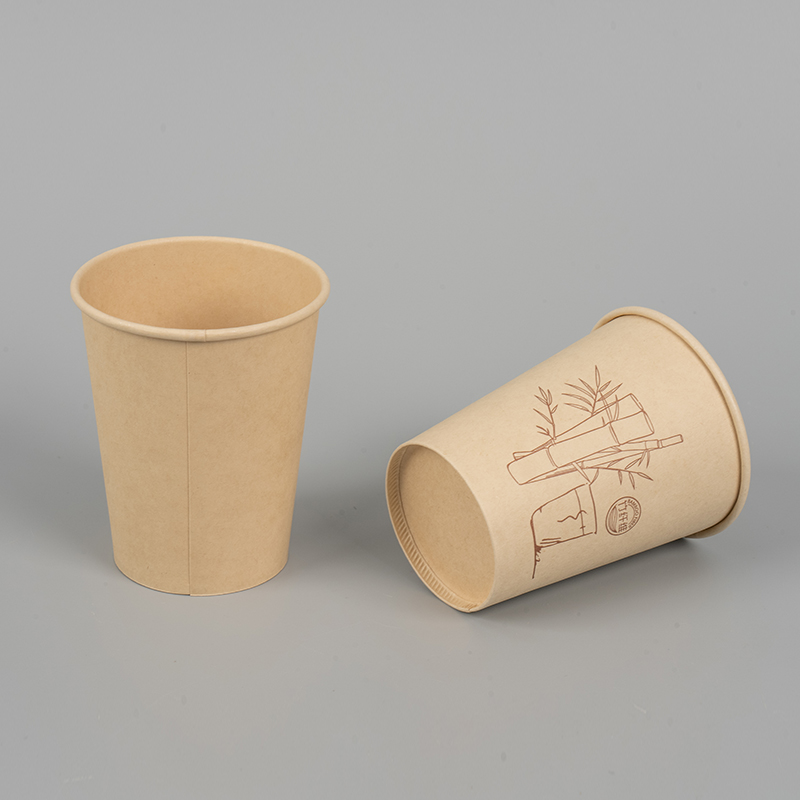 Cupán te laíon bambú indiúscartha ciseal aonair